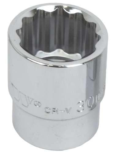 WELZH WERKZEUG Krafthylsa kort 12-kant 3/4" 30mm