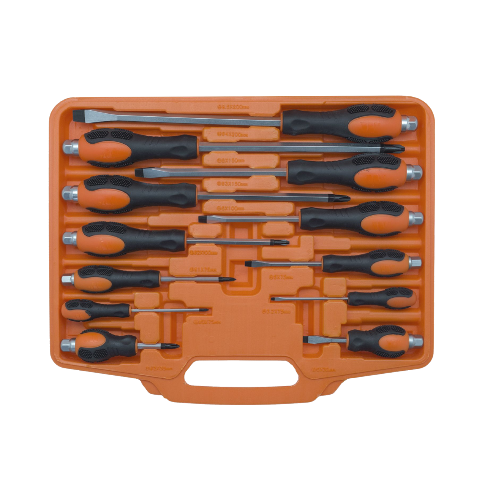 WELZH WERKZEUG 12 delar Skruvmejsel-set (Orange)