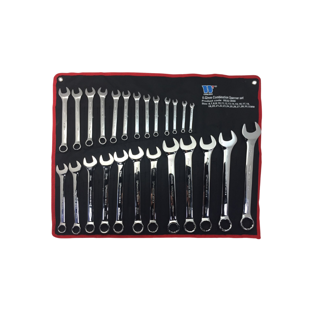 WELZH WERKZEUG 25 delar Blocknyckelset 6-32mm