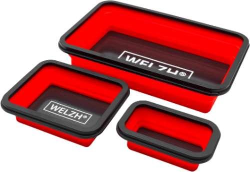 WELZH WERKZEUG 3-delar magnetisk hopfällbar brickset
