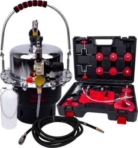 WELZH WERKZEUG Tryckluftsdriven bromsluftare m. adapterkit.
