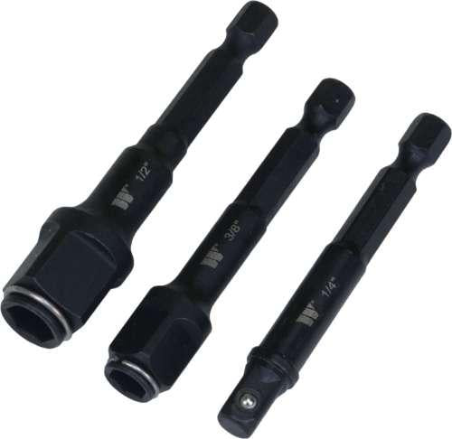 WELZH WERKZEUG Adapter Bit & Hylsa 2-In-1 3 delar Set