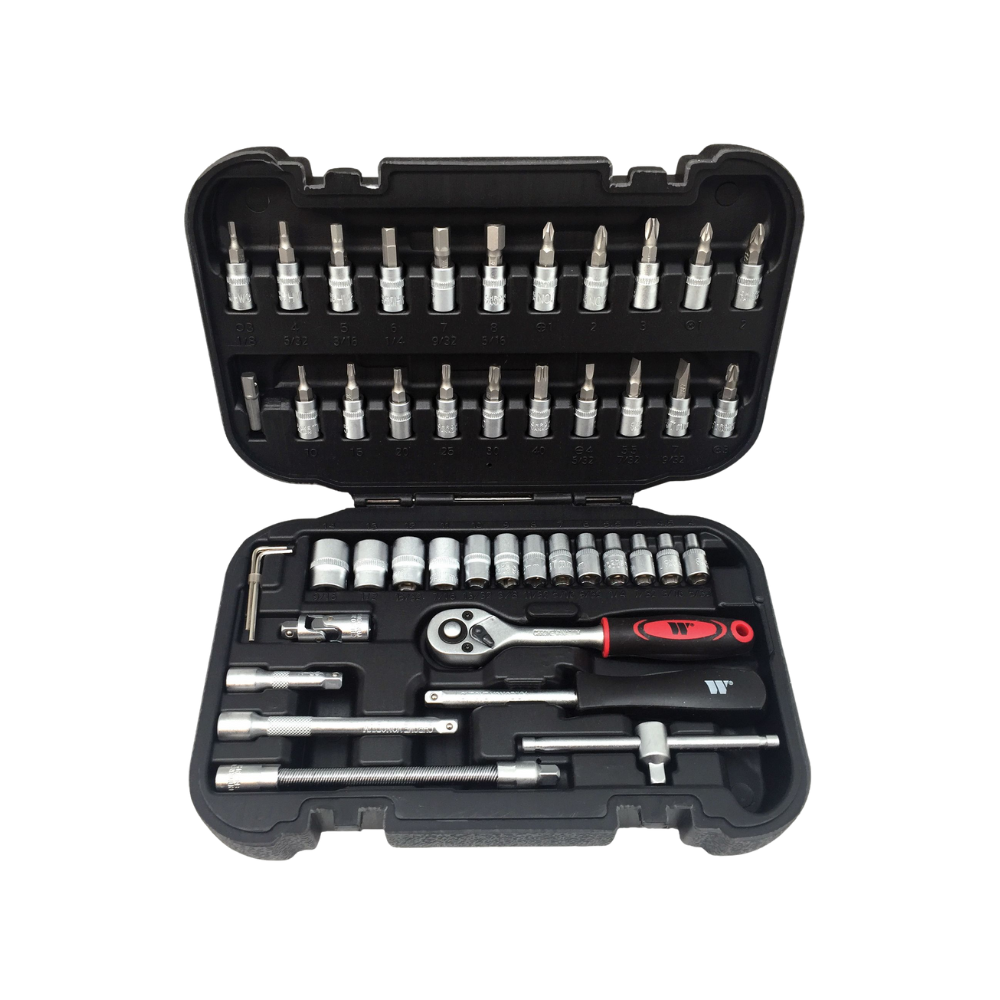 WELZH WERKZEUG Hylssats Med Bits 1/4" 46st Delar