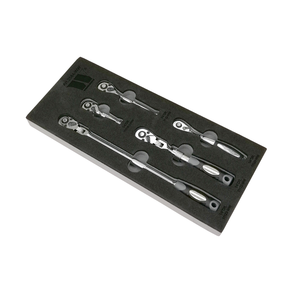 WELZH WERKZEUG 1/4" Spärrhandtag Sortiment-set