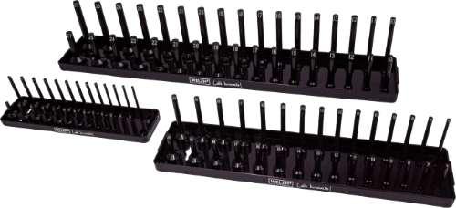 WELZH WERKZEUG Förvaringsställ med uttag 3-delar 1/2"3/8" & 1/4"