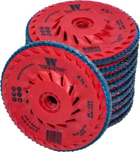 WELZH WERKZEUG Lamellskiva Disc 80-Grit 10 delar