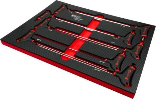 WELZH WERKZEUG 9-delar extra lång Torx-nyckelsats med T-handtag