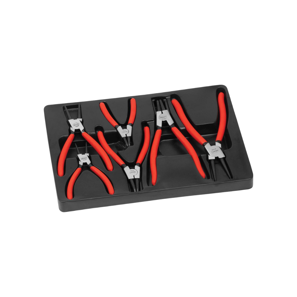 WELZH WERKZEUG Låsringstångssats 6 delar 130/160/230 mm