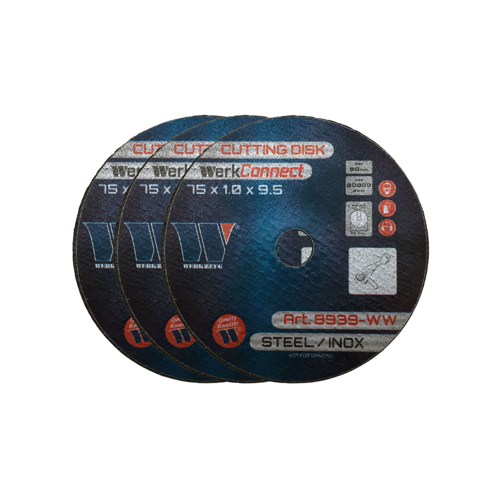 WELZH WERKZEUG Kapskiva extra tunn 75x10 mm x 95 mm WerkConnect™ 600st