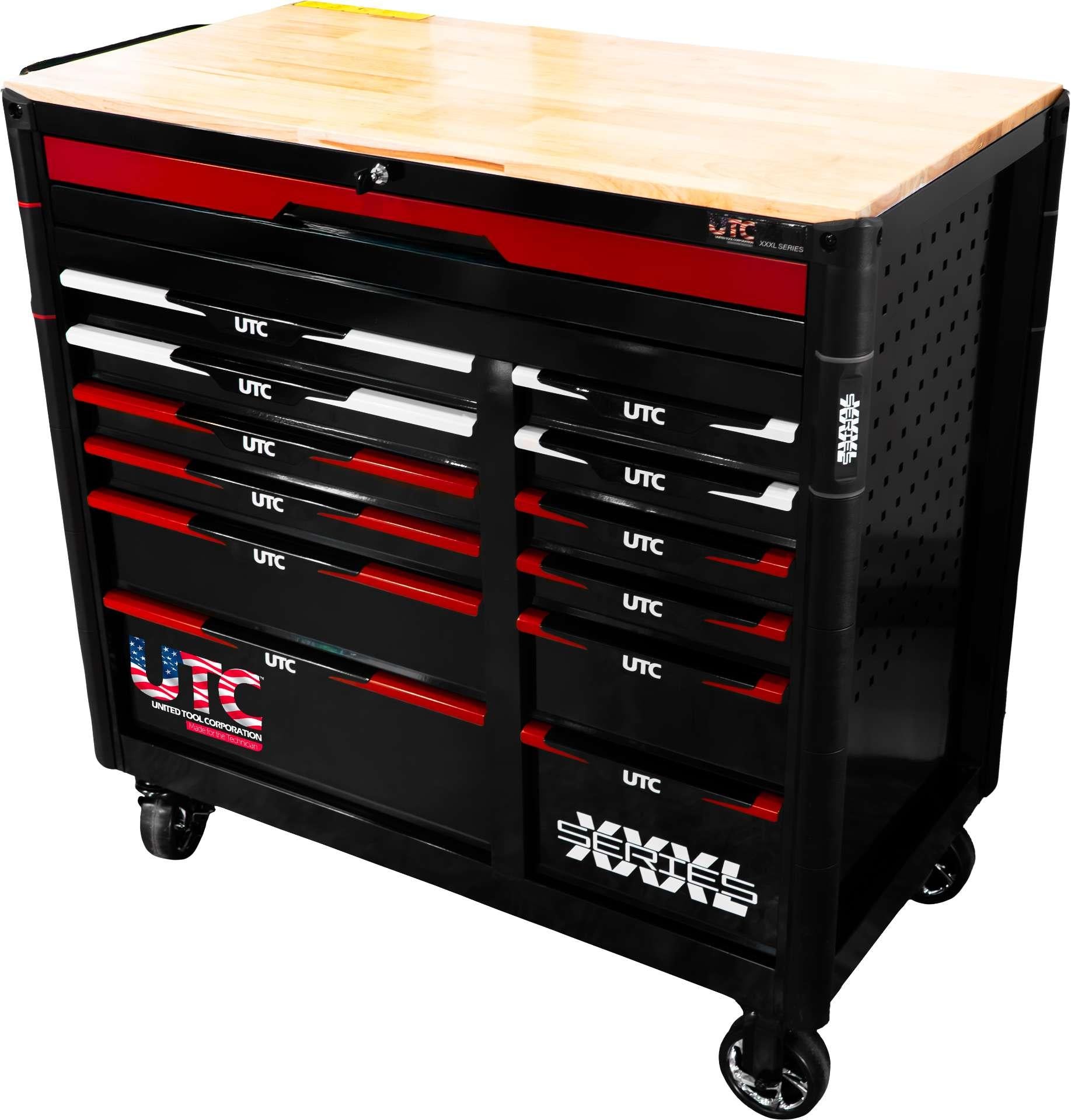 WELZH WERKZEUG Professionell XXXL Verktygsvagn Med 6 insatser