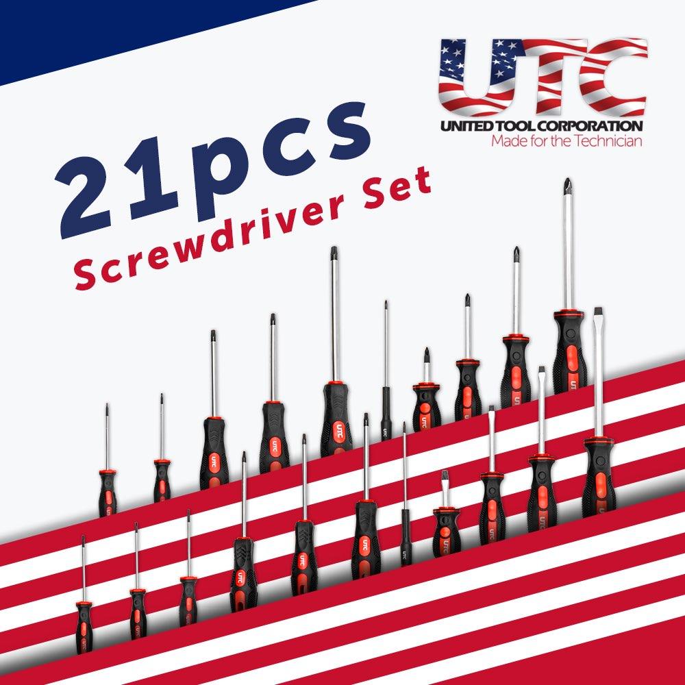 WELZH WERKZEUG 21-delar skruvmejselsats