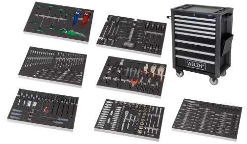 WELZH WERKZEUG 91010-WW & Verktygsinsats 7-Lådor