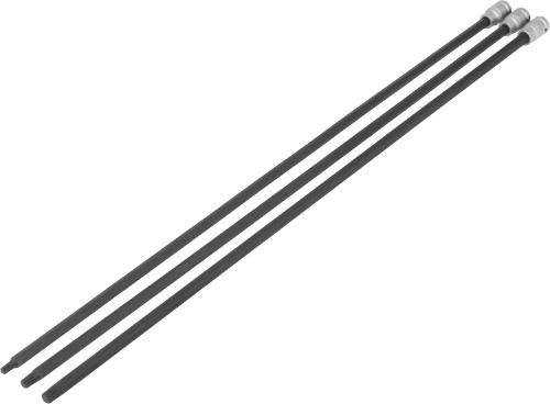 WELZH WERKZEUG 3 st Drivskafts Splines M8 M10 M12 800mm Lång
