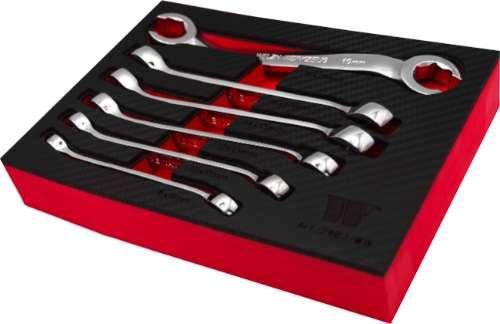 WELZH WERKZEUG 6 delar Skiftnyckeluppsättning Bromsrörsnycklar