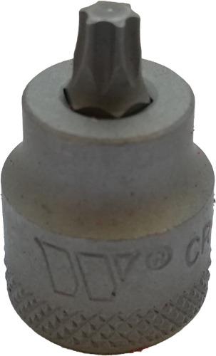 WELZH WERKZEUG Bitshylsa Torx S2 Stål Extra-Låg Profil T45