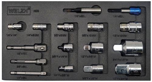 WELZH WERKZEUG Bitshylsas & Adapter set