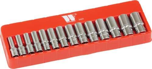 WELZH WERKZEUG Hylssats Lång Magnetisk 3/8" 6-kant 13 delar