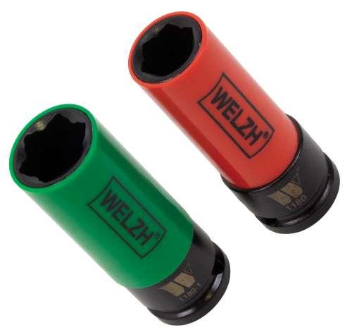 WELZH WERKZEUG Hjulhylsor för Mercedes Benz 17 & 21mm