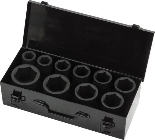 WELZH WERKZEUG Hylsset Krafthylsa 1"tum 6-kant 22-50mm (11 delar)