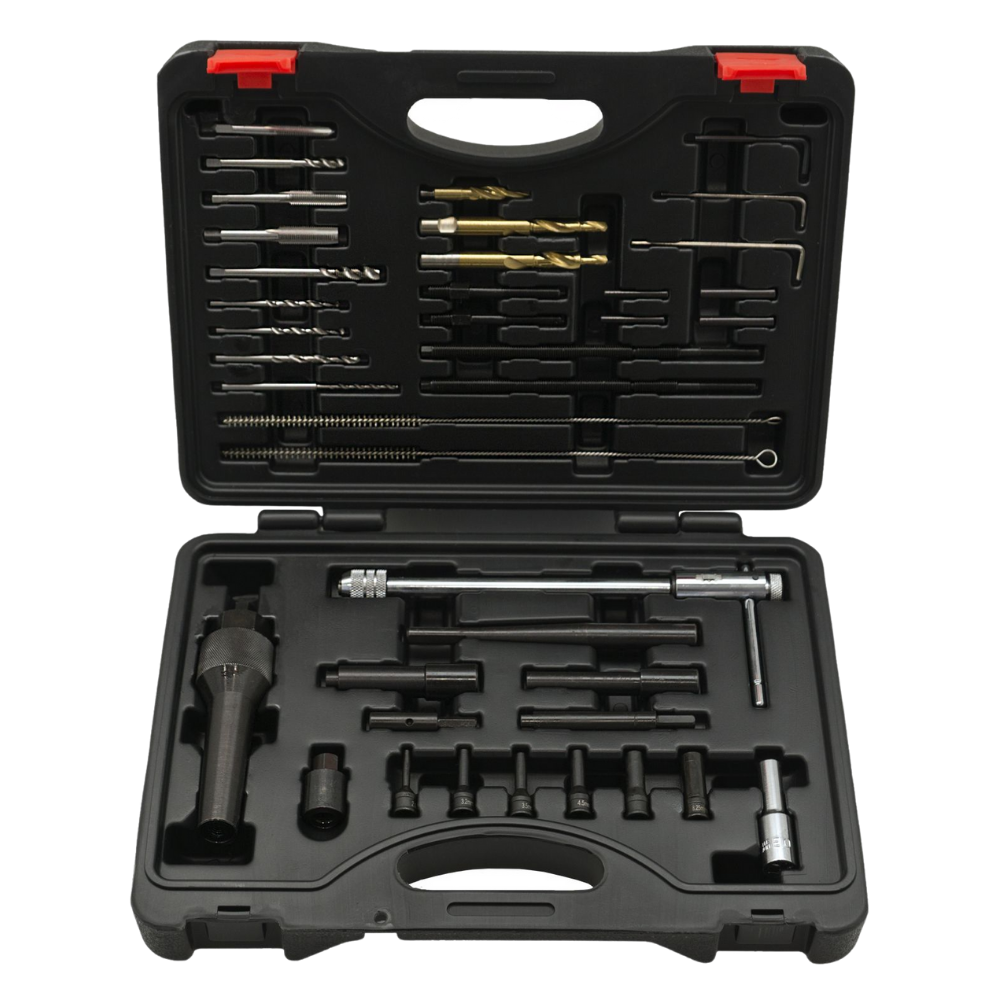 WELZH WERKZEUG Glödstift borttagningskit M8-M10 40 delar