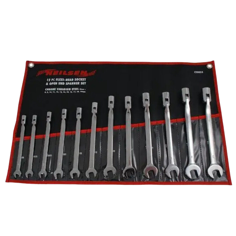 Neilsen Flexi-Head Hyls-& Öppen nyckel-set CT0853
