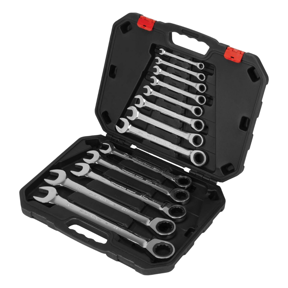 WELZH WERKZEUG Blocknyckelset med spärr XL 8-32mm