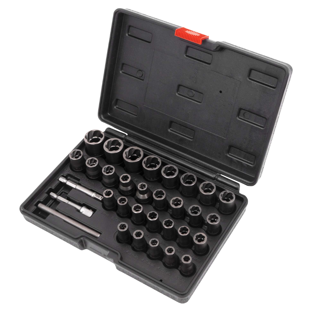 WELZH WERKZEUG 32 bitars sats Twistade borttagningshylsor