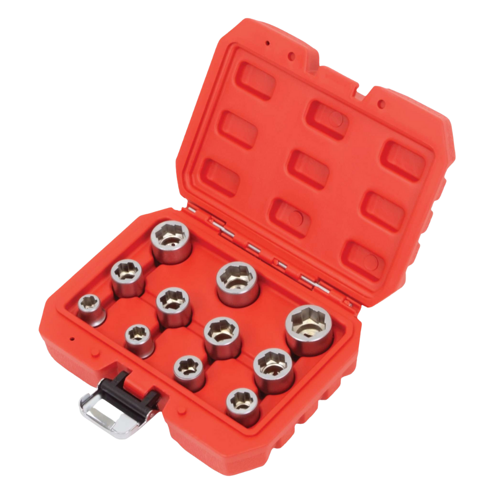 WELZH WERKZEUG Uttagssats för Bultutdragare 11 delar 3/8"