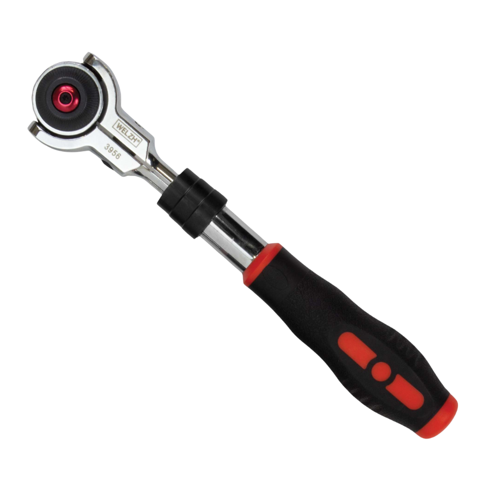 WELZH WERKZEUG Spärrskaft vridbart 270° med teleskop 72-tandad 3/8
