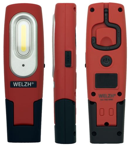 WELZH WERKZEUG Mini multifunktionsuppladdningsbart arbetslampa RÖD FÄRG (SIRIUS RANGE)