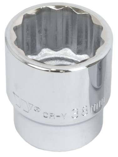 WELZH WERKZEUG Krafthylsa kort 12-kant 3/4" 38mm