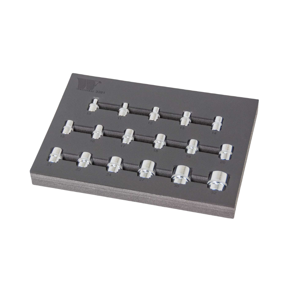 WELZH WERKZEUG Hylssats Kort 1/2" 6-kant 10-32mm
