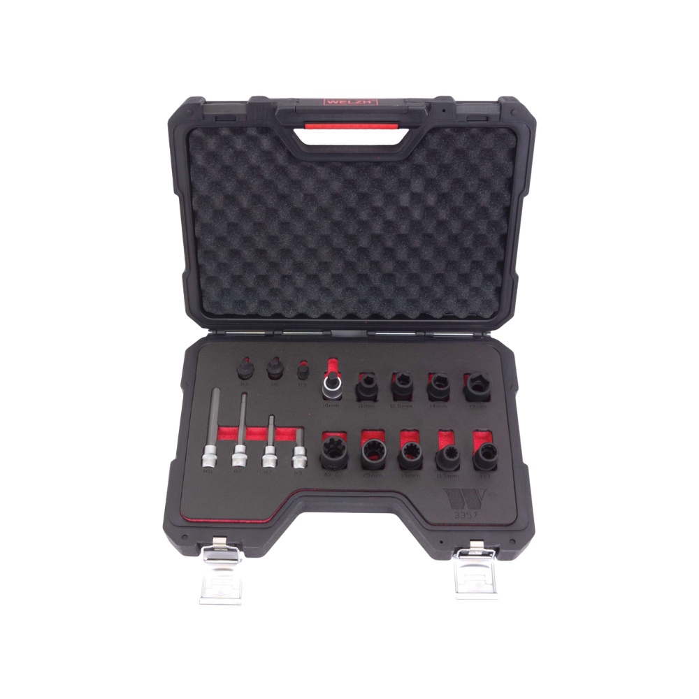 WELZH WERKZEUG Specialist Bromskolvsverktygs kit 18 delar