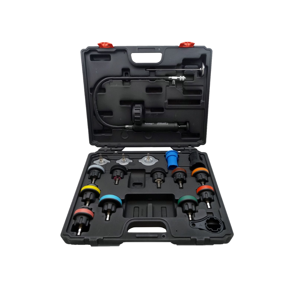 WELZH WERKZEUG Kylsystem tryck test kit 18 delar