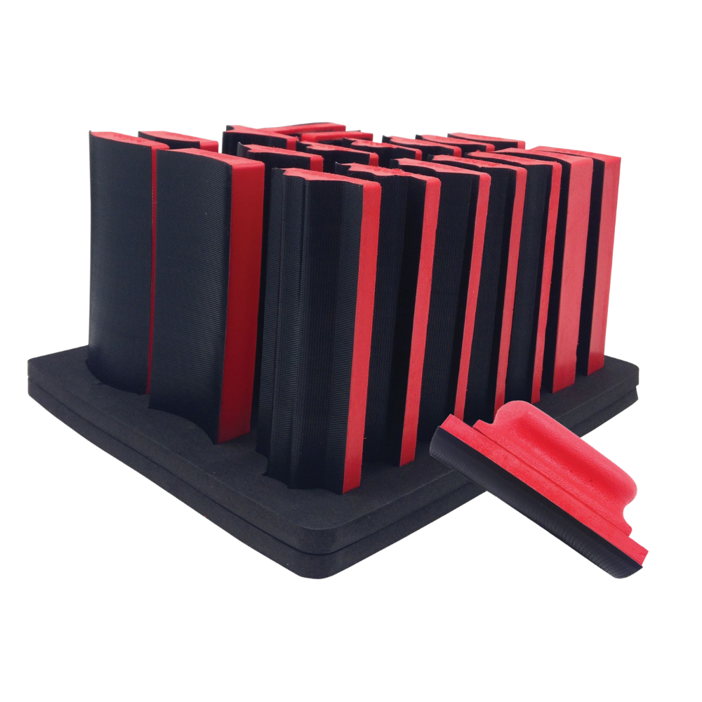 WELZH WERKZEUG Slipblock skumgummi Kit * WerkConnect * 20 delar