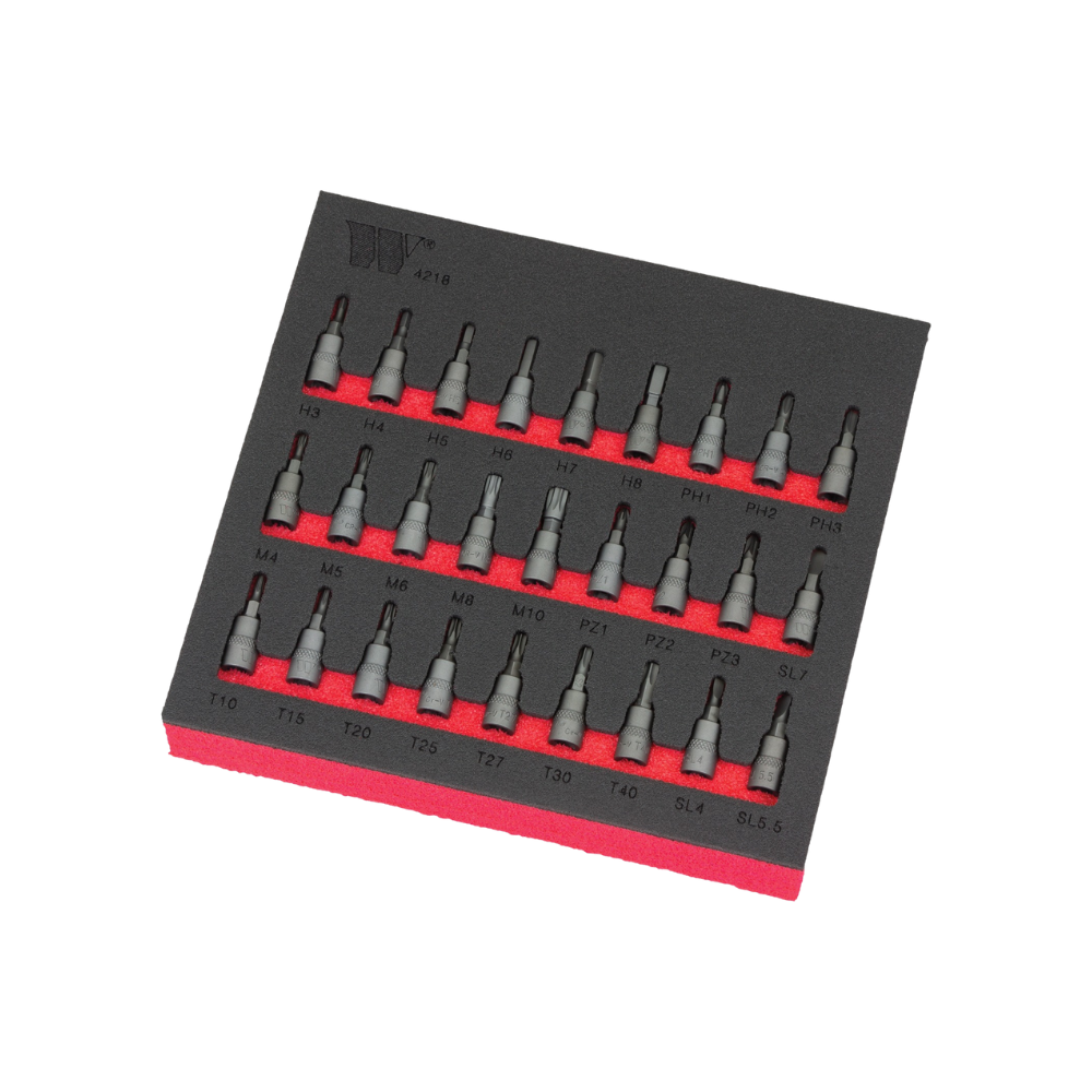 WELZH WERKZEUG 27 delar 1/4" Bithylsor Torx Hex Spline PZ SL PH