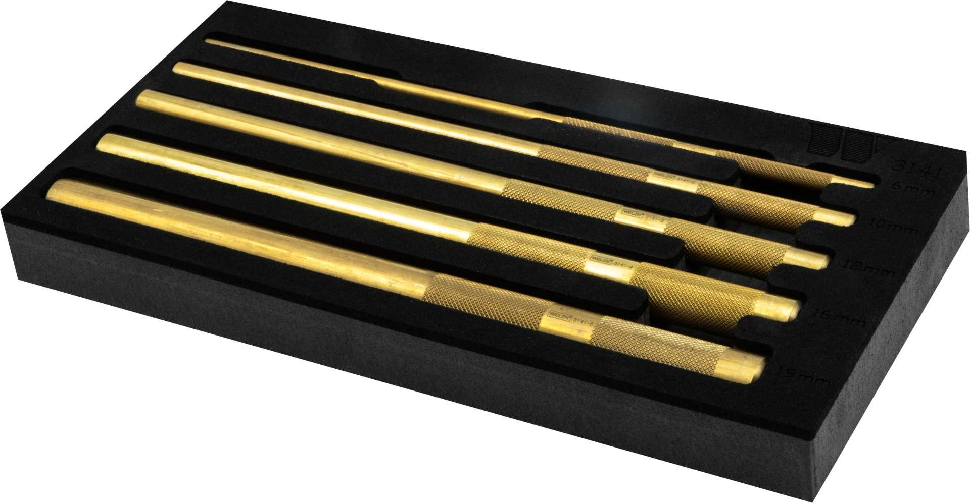 WELZH WERKZEUG 5-delar XL Mässingsstanssats