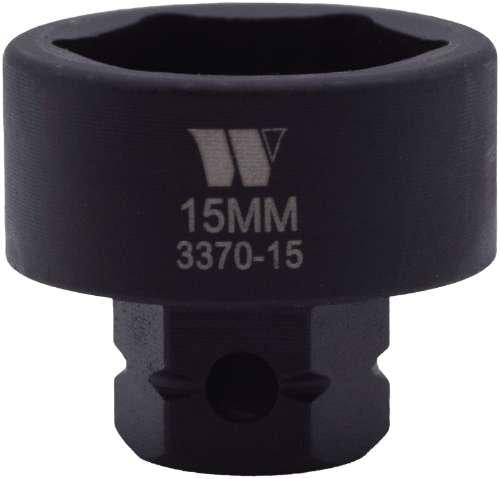 WELZH WERKZEUG Krafthylsa Kort Utvändig 6-kant 1/4" 15-mm