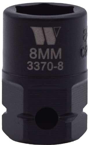 WELZH WERKZEUG Krafthylsa Kort Utvändig 6-kant 1/4" 8-mm