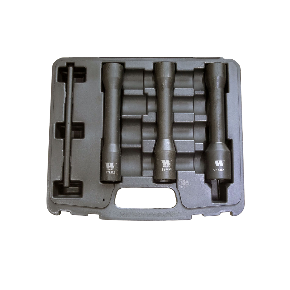 WELZH WERKZEUG Vridhylsor Set Lång Räckvidd 17 19 21mm 1/2"