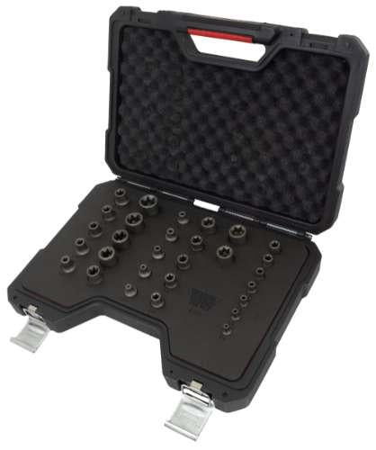 WELZH WERKZEUG Hylsa Set Master E-Torx® E4-E24 S2 Stål 29 delar