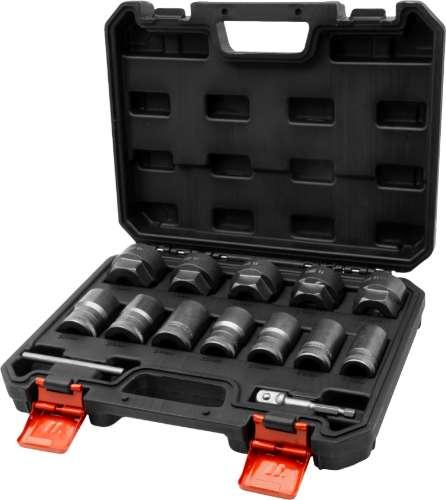WELZH WERKZEUG 14-delar XL Avdragarhylsa Skruvad set 17-36 mm