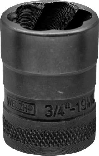 WELZH WERKZEUG Avdragarhylsa Skruvad 3/8" 19-mm