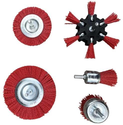 WELZH WERKZEUG Roterande nylonborste 5 delar