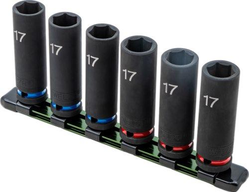WELZH WERKZEUG 6 delar Krafthylsa 17-MM