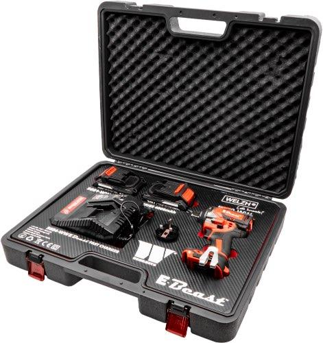 WELZH WERKZEUG E-Beast Kompakt sladdlös borstlös slagskruvmejsel 1/2' dr 850NM