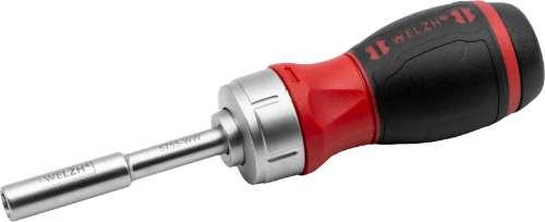 WELZH WERKZEUG Screw-Mate 6-i-1 Stubby Spärrskruvmejsel