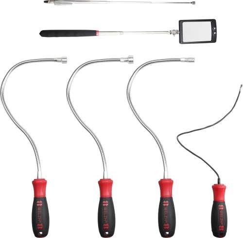 WELZH WERKZEUG 6-delar flexibelt och teleskopiskt magnetpenna och spegel