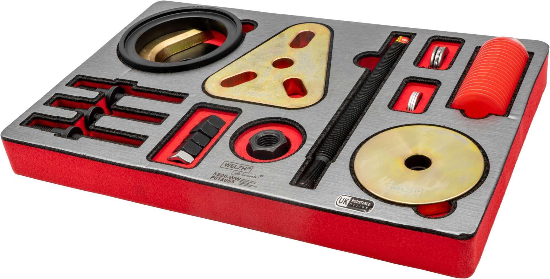 WELZH WERKZEUG Demonterings- och monteringssats för bakhjulslager för Mercedes Vito och Viano