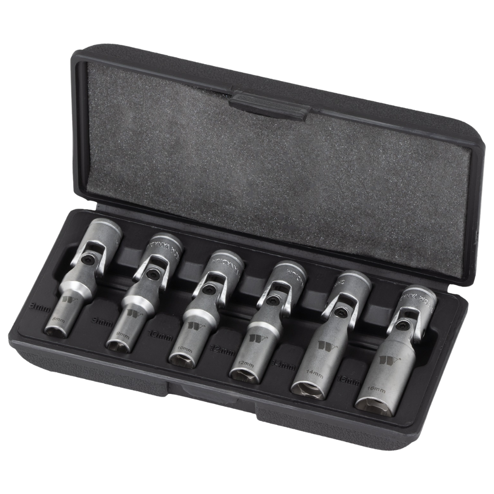 WELZH WERKZEUG Flexibel 3/8"d Glödstiftshylsor 6 delar